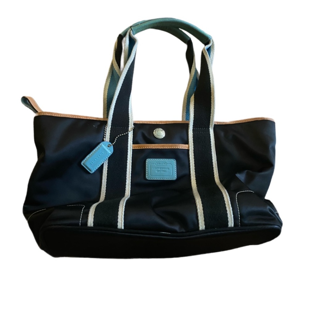 Vintage Coach Mini Hampton Sateen Tote